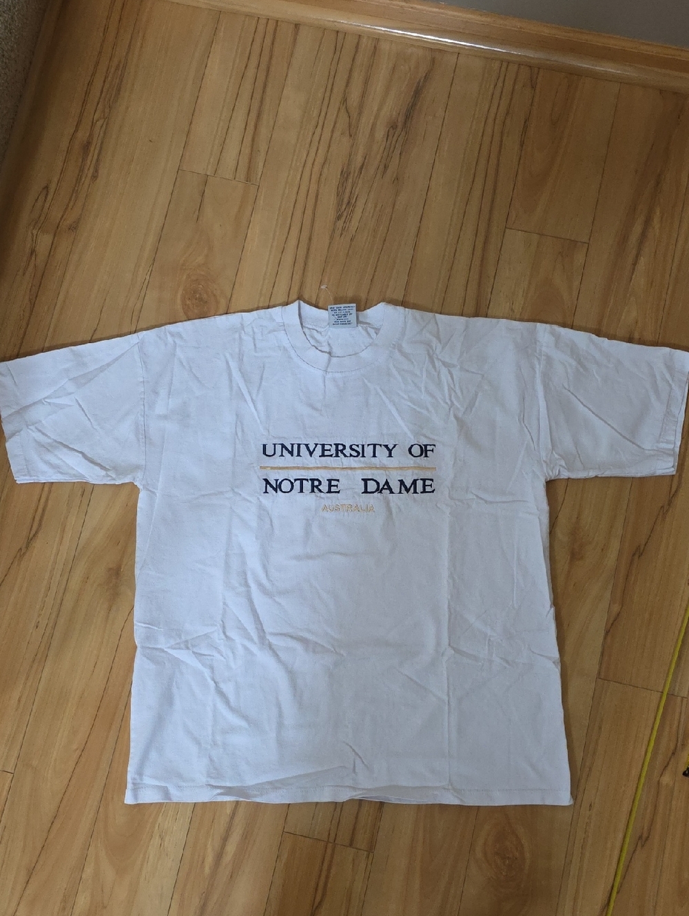 Vintage 90's "University of Notre Dame Australia" White T Shirt Mens XL